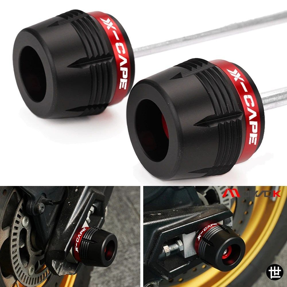 MOTO MORINI XCAPE X-CAPE 650 650X 2022 2023用オートバイフロントリアスピンドルボビンホイールアクスルフォークスライダークラッシュプロテクター
