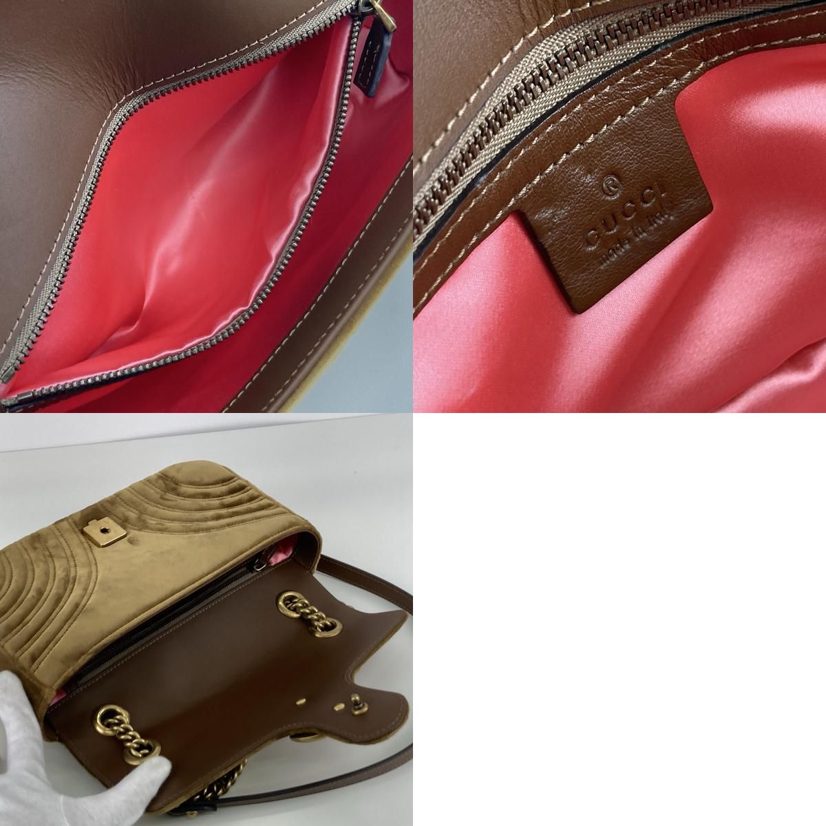 GUCCI グッチ GGマーモント キルティング スモール チェーン 