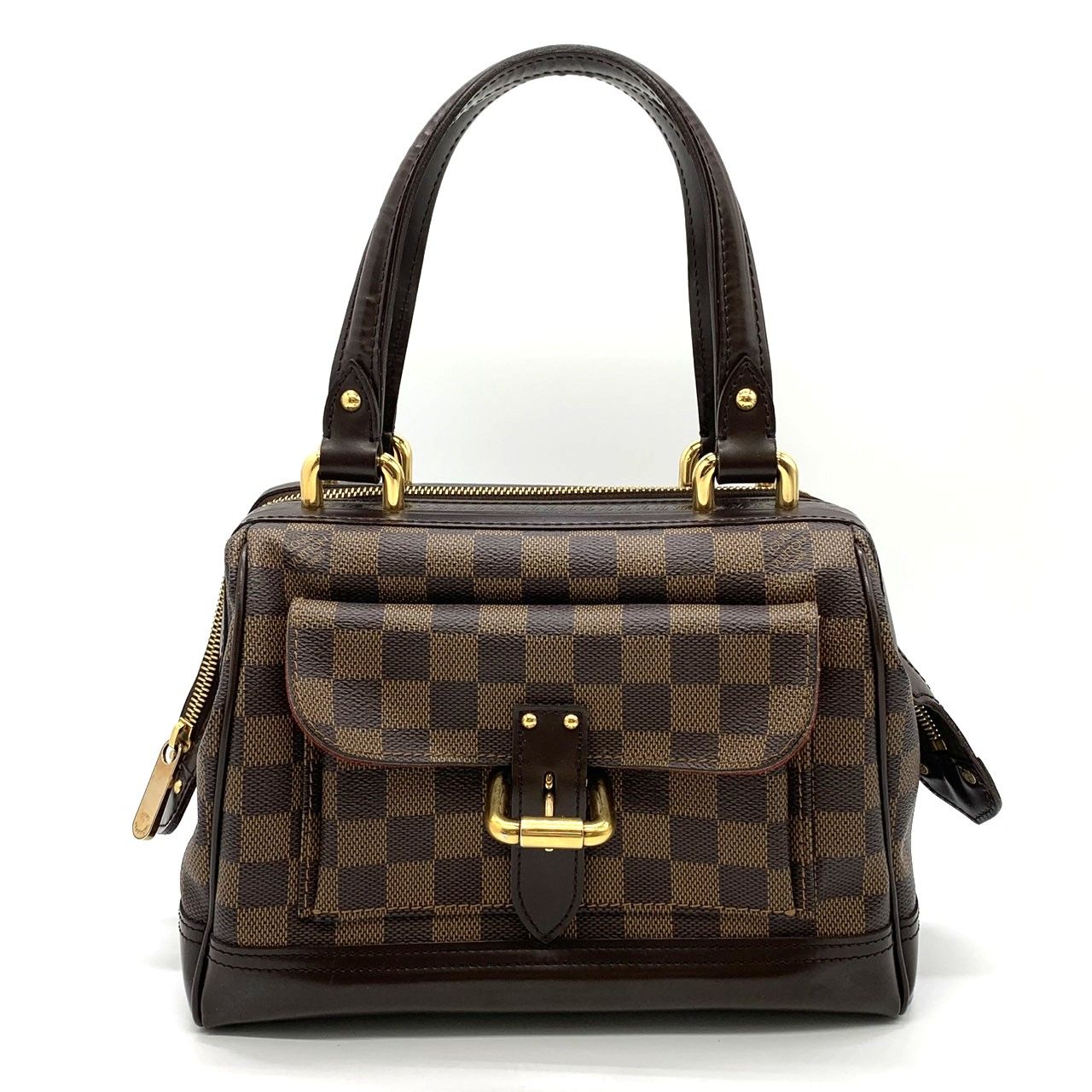 LOUIS VUITTON ルイ・ヴィトン ナイツブリッジ N51201 ハンドバッグ ダミエアズールキャンバス ブラウン レディース