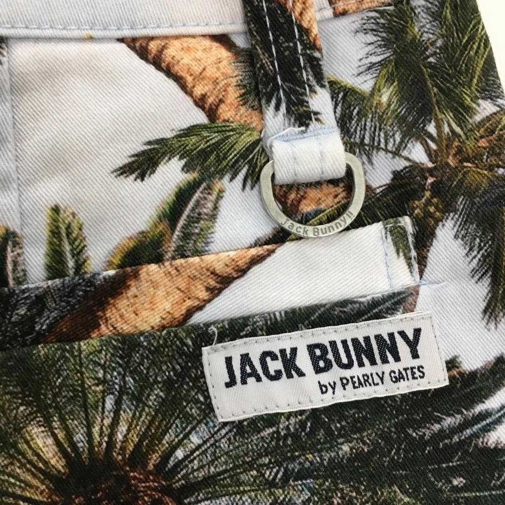 JACK BUNNY!! - coco 未使用品 ジャックバニー Jack Bunny!! レディース ショートパンツ 0(S) 水色×緑系 ヤシの木柄 未使用品 レディース ジャックバニー Jack Bunny!! ショート