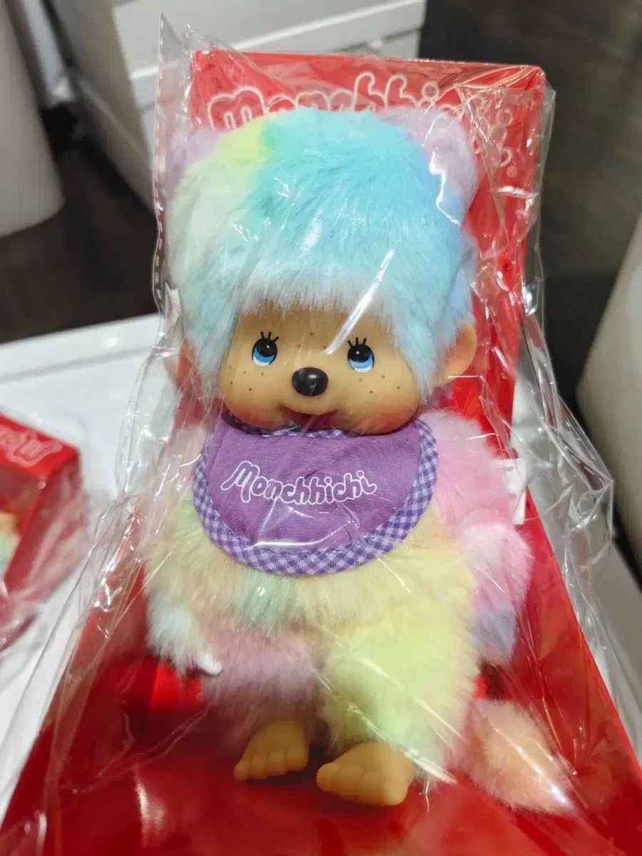 モンチッチ タイダイ レインボー PLUSH 女の子 ぬいぐるみ S