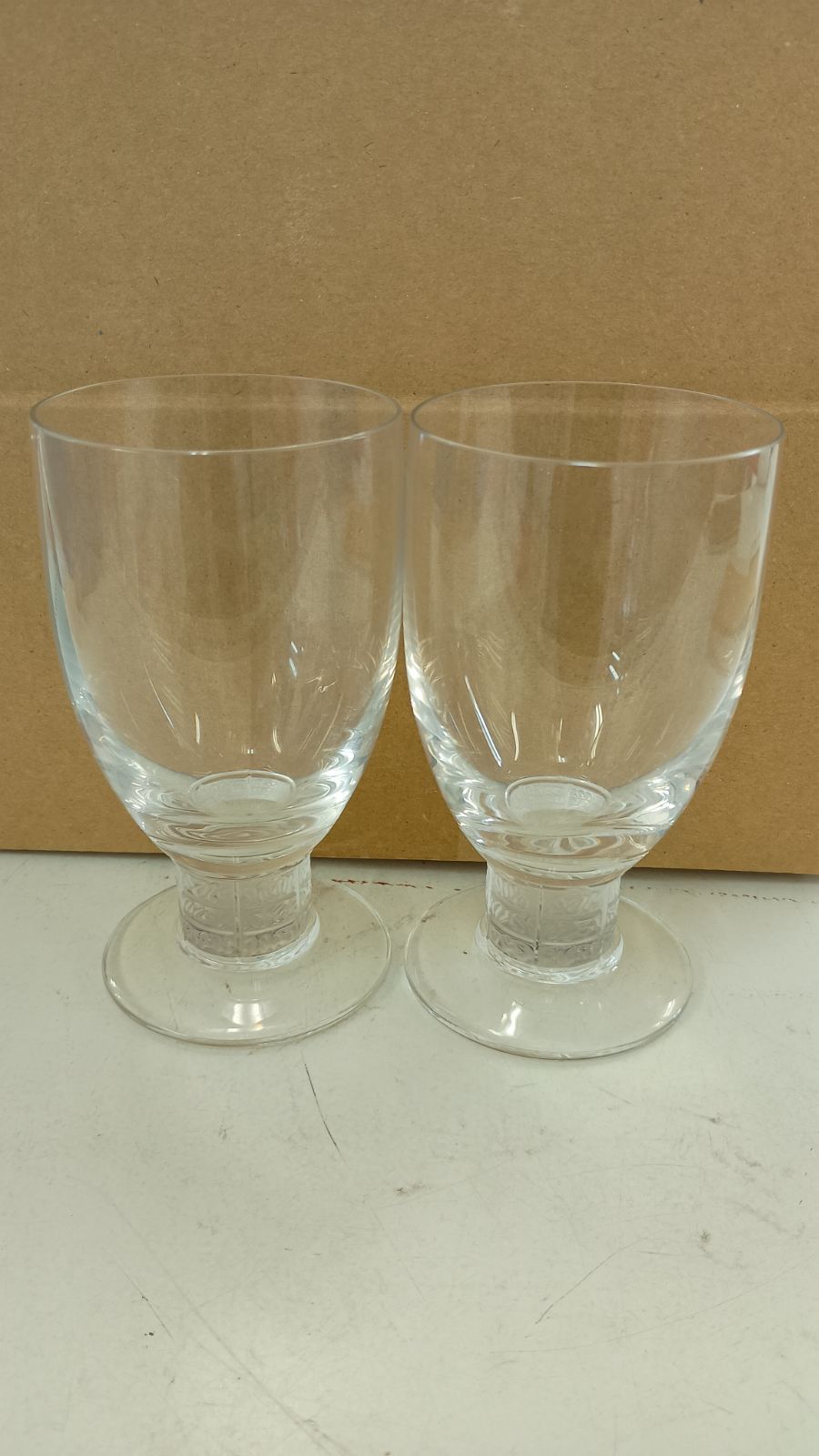 Lalique ワイングラス ルーブル 2個 クリスタルガラス ラリック レア