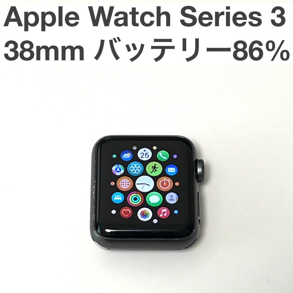 Apple Watch Series3 GPSモデル 38mmアルミニウム MTF02J/A バッテリー