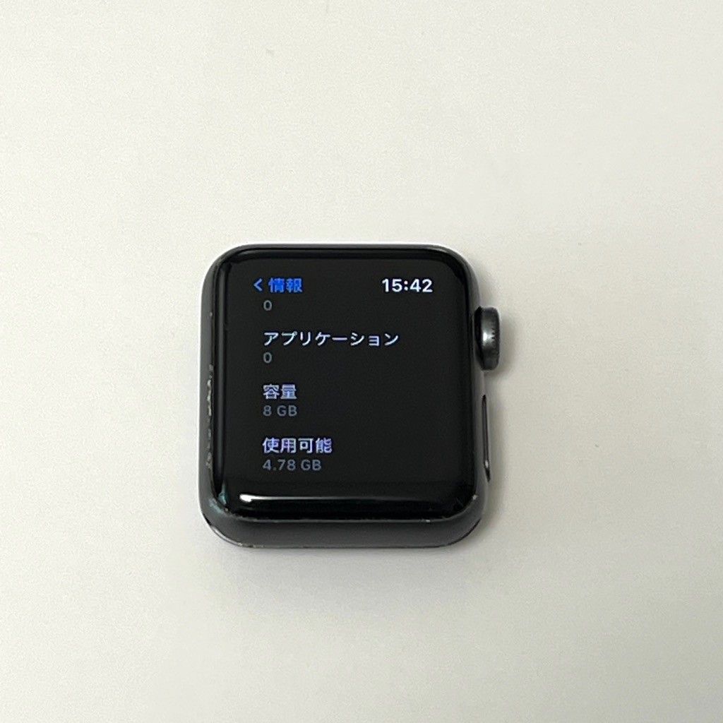 Apple Watch Series3 GPSモデル 38mmアルミニウム MTF02J/A バッテリー