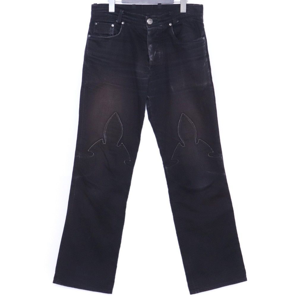 CHROME HEARTS オールド フレアニーデニムパンツ サイズ36 ブラック