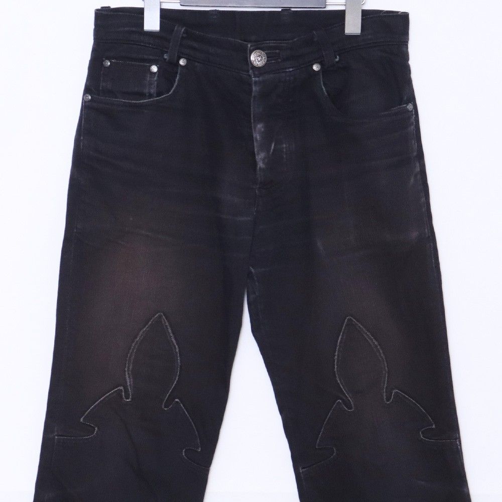 CHROME HEARTS オールド フレアニーデニムパンツ サイズ36 ブラック 