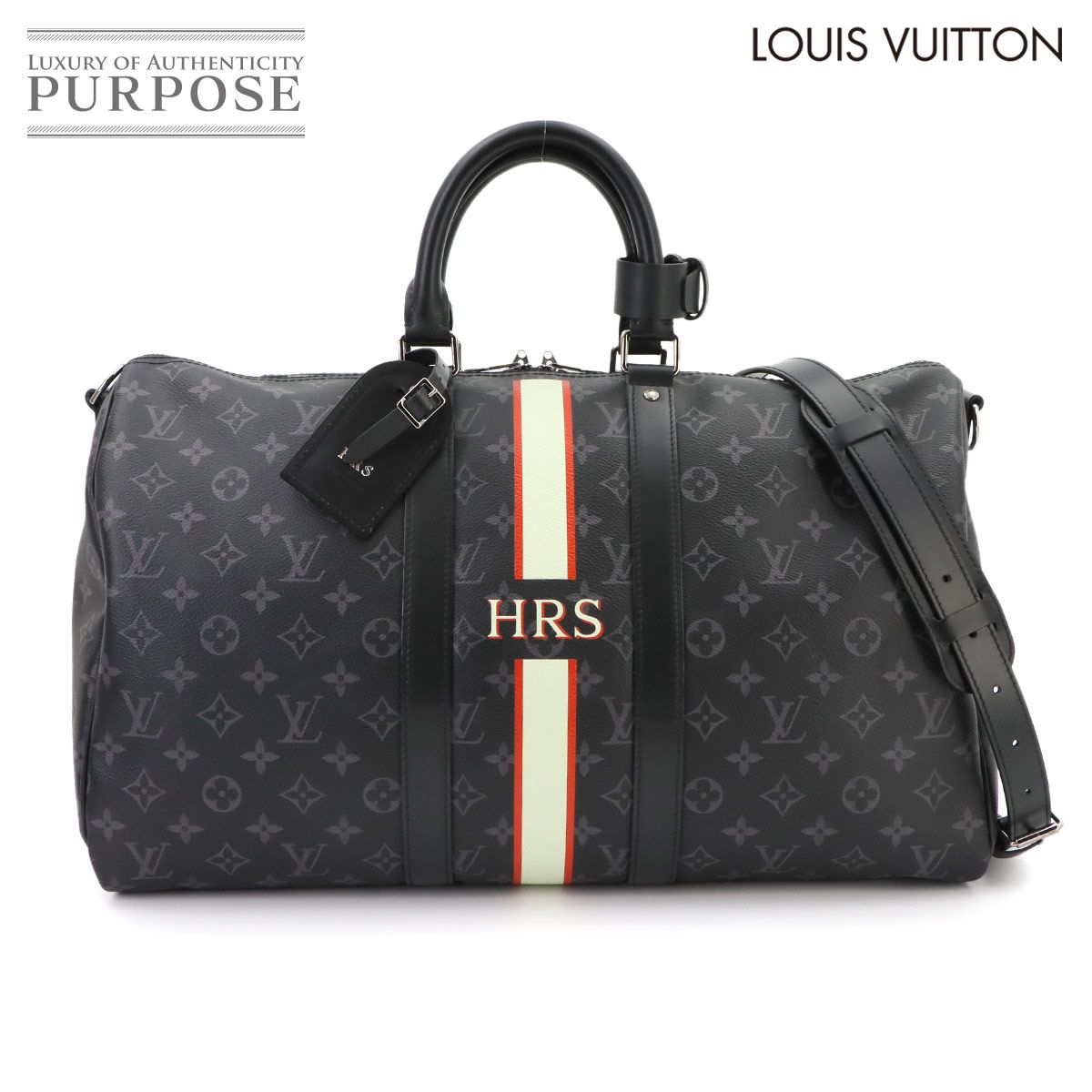 新品同様 ルイ ヴィトン LOUIS VUITTON モン モノグラム エクリプス キーポル バンドリエール 45 2way ボストン バッグ M40569 90319781