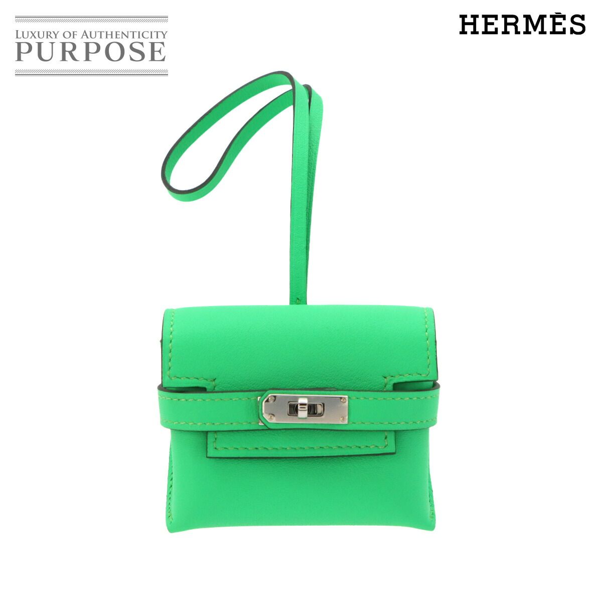 新品 未使用 エルメス HERMES ケリー フェスティバル バッグ チャーム スイフト ヴェールコミック K刻印 Kelly Festival 90324275