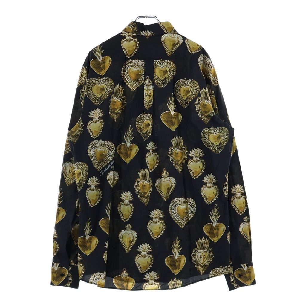 DOLCE & GABBANA (ドルチェアンドガッバーナ) ハート総柄 ボタンアップ