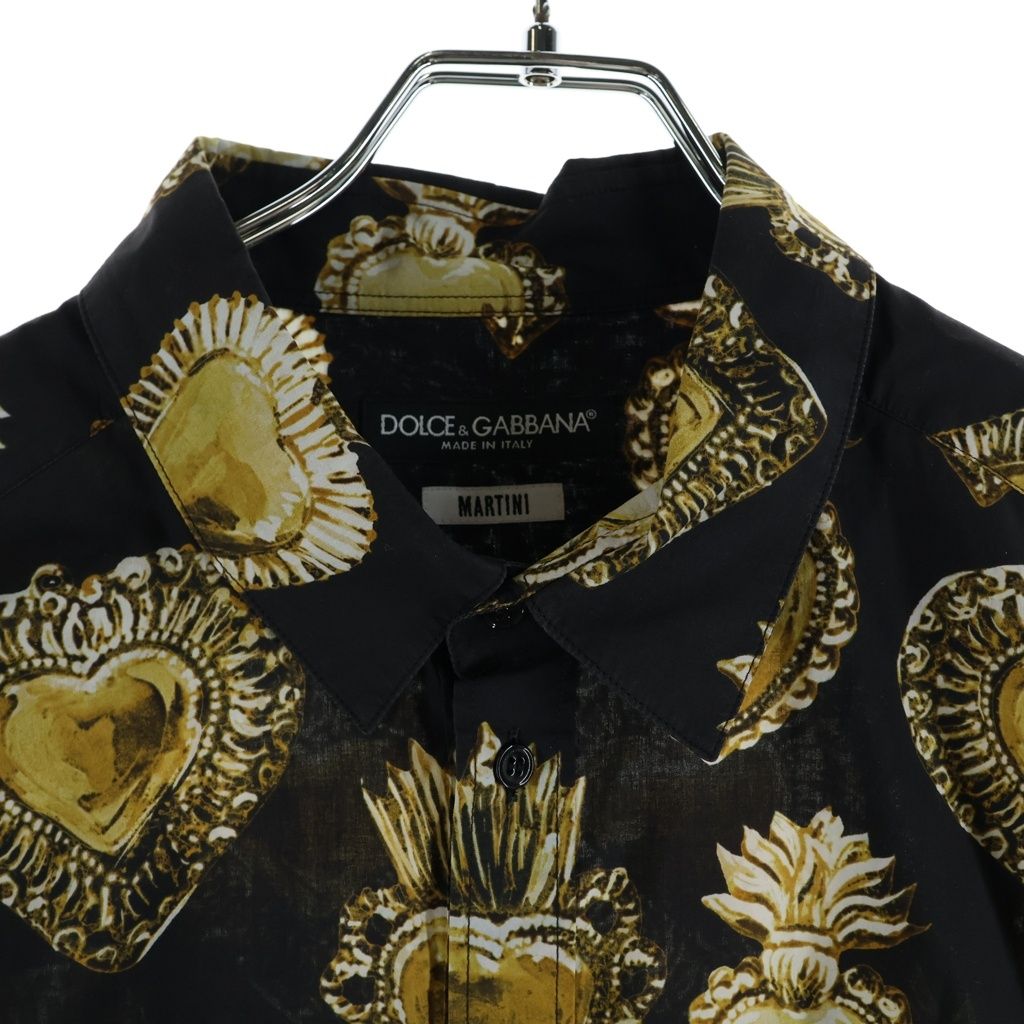 DOLCE & GABBANA (ドルチェアンドガッバーナ) ハート総柄 ボタンアップ