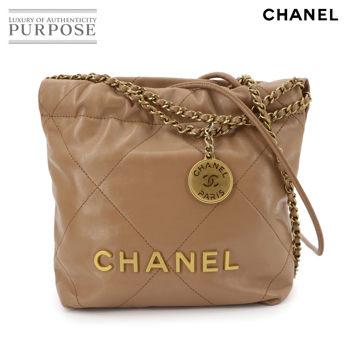 新品同様 シャネル CHANEL 22 ミニ 2way チェーン ハンド ショルダー