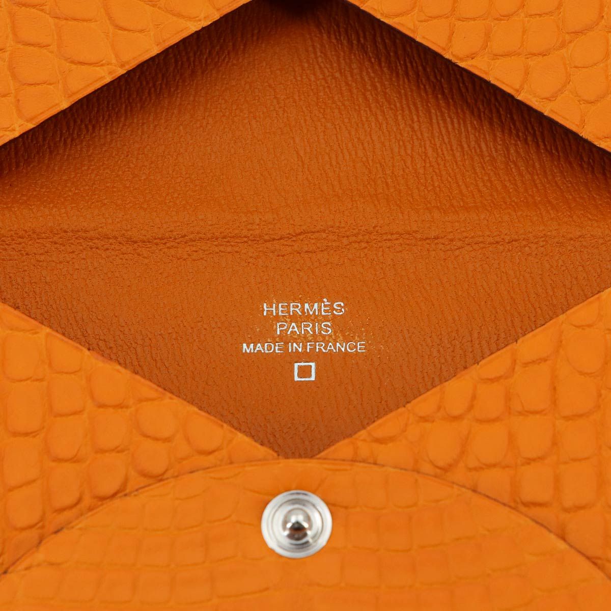 未使用 展示品 エルメス HERMES クロコダイル アリゲーター カルヴィ 