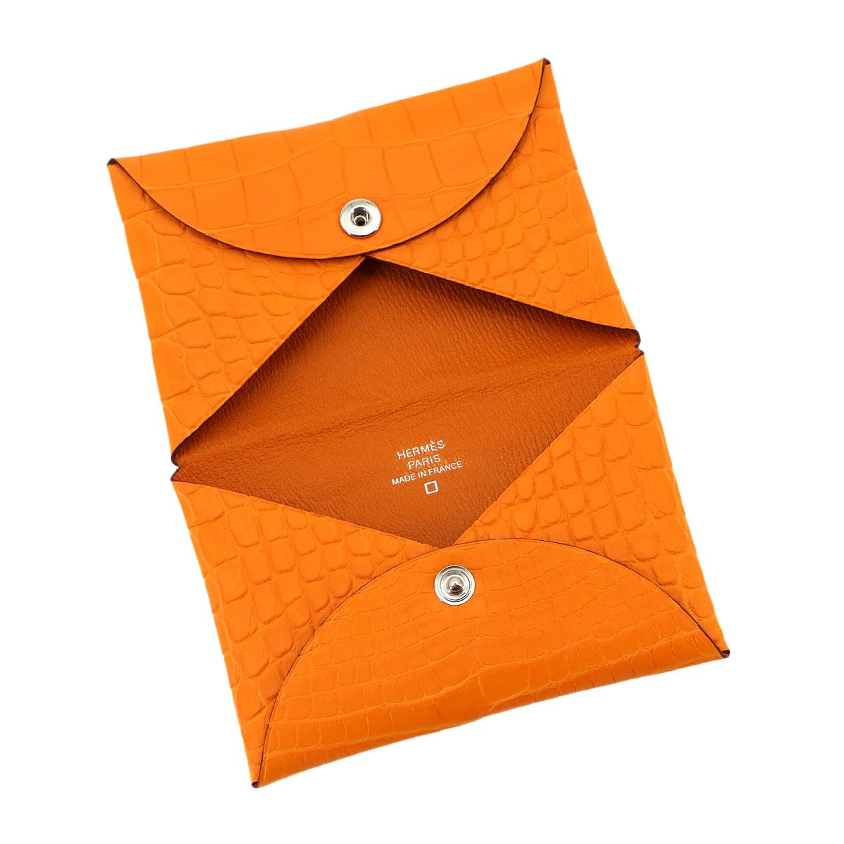 未使用 展示品 エルメス HERMES クロコダイル アリゲーター カルヴィ 