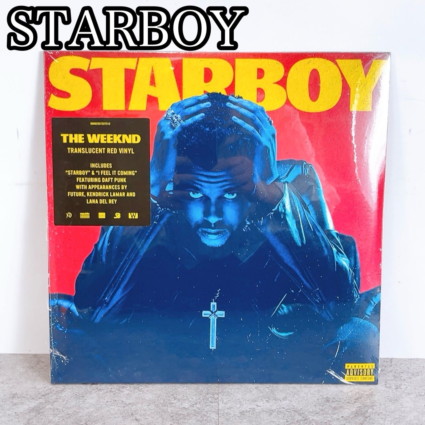 H-1445 THE WEEKND Starboy スターボーイ LP レコード Translucent Red Vinyl 新品未開封 12インチ アナログ盤 限定カラー盤 XO Republic Records