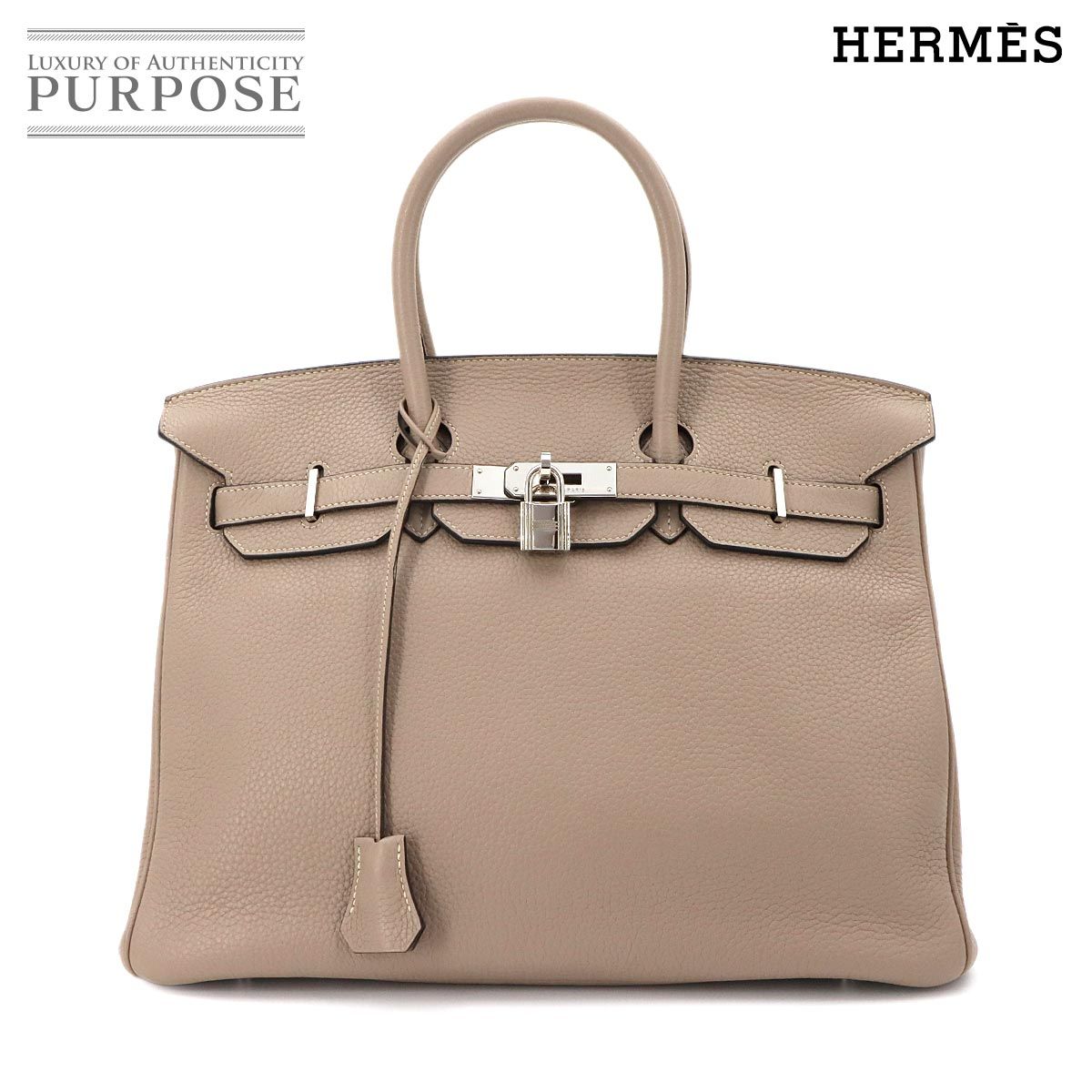 新品同様 エルメス HERMES バーキン35 トリヨンクレマンス トゥル 