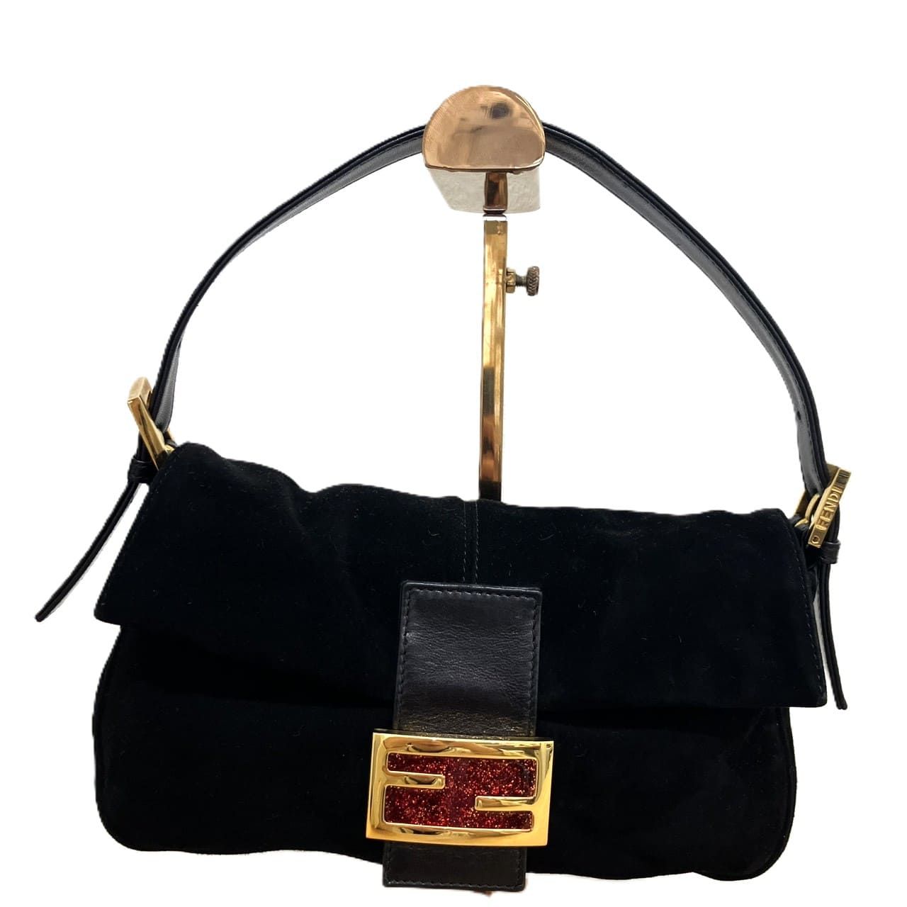 ショルダーバッグ 0 FENDI フェンディ バゲット 化学繊維 マンマ