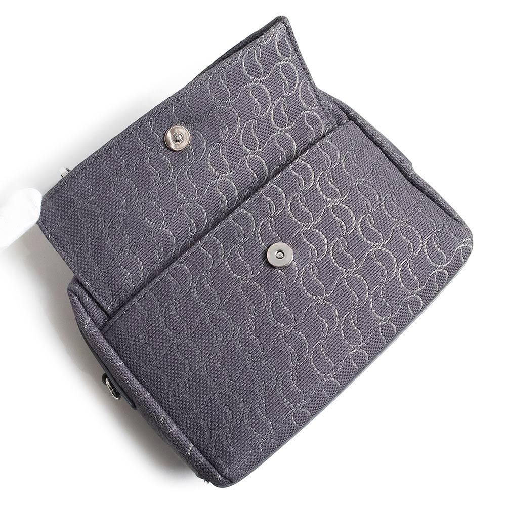 クリスチャンルブタン 1245217 ZIP N FLAP コットン レザー スモーキー