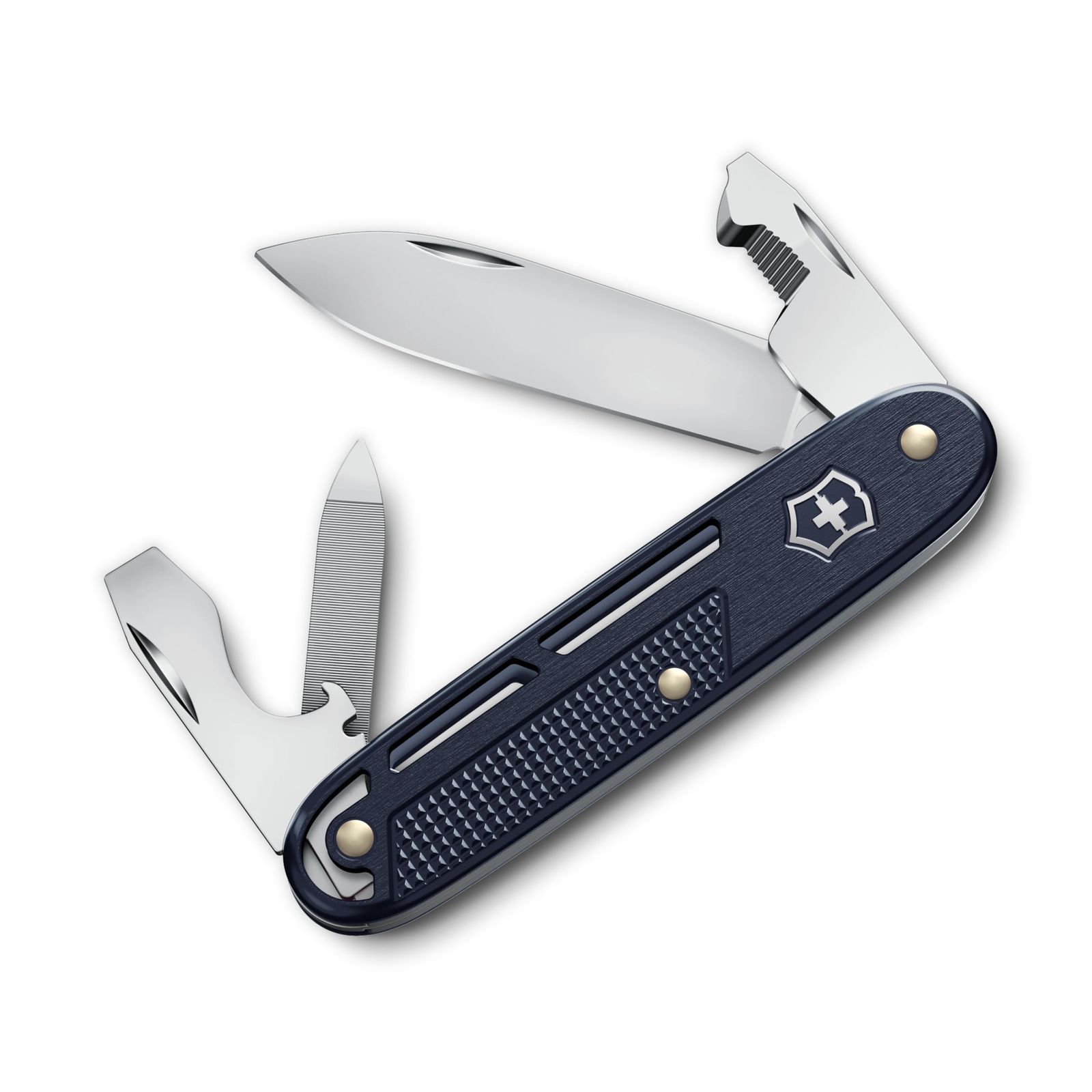 VICTORINOX(ビクトリノックス) ALOX リファインド シナジー ブルー マルチツール ナイフ アウトドア キャンプ 防災 サバイバル 十徳 9機能を搭載 スイス製 小型 誕生日 プレゼント ギフト 青 【国内正規品】 0.8216.22