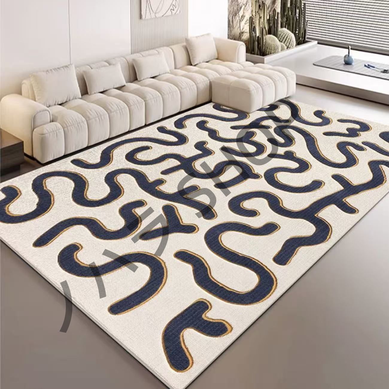 カーペット/200*300cm/滑り止め付き ラグマット ベッドルーム リビングルーム 寝室の部屋 /多機能使用 マット/カーペット #B056