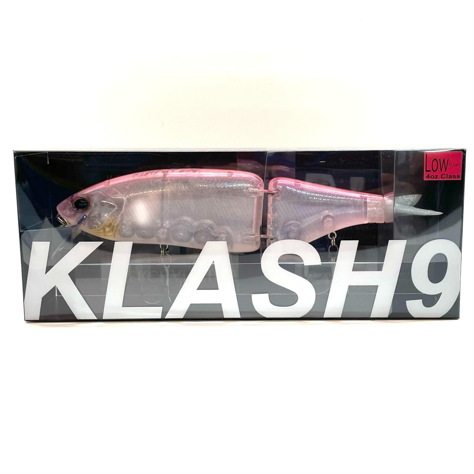 DRT KLASH9 Low クラッシュ9 長谷川ピンク Wリップ Vテール付き DRT】Vテールと組み合わせる事でシャローランニングミノー化