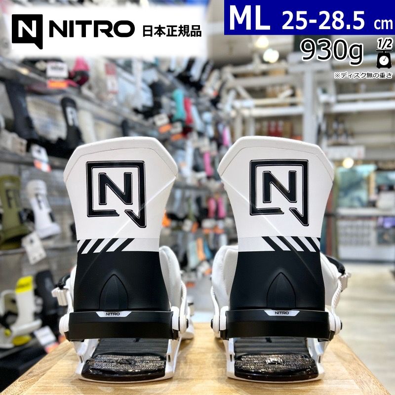 25-26 NITRO TEAM PRO カラー:White Mサイズ ナイトロ メンズ スノーボード バインディング 日本正規品