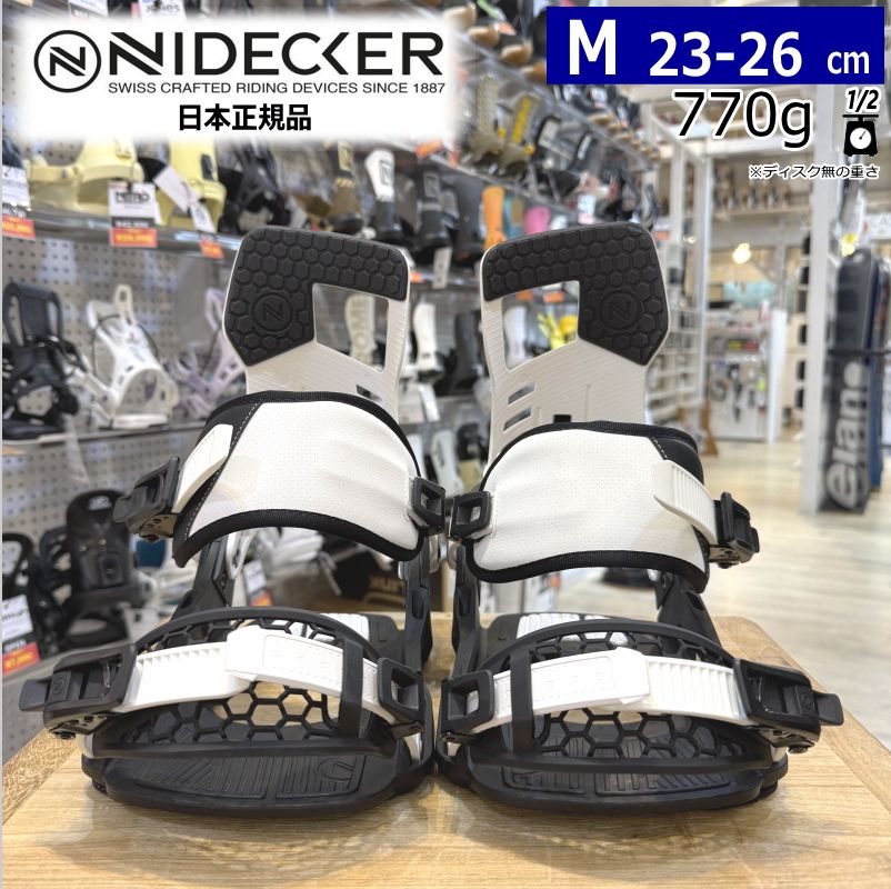 24-25 NIDECKER MUON-X カラー:STORMTROOPER Mサイズ ナイデッカー メンズ スノーボード バインディング 型落ち 日本正規品