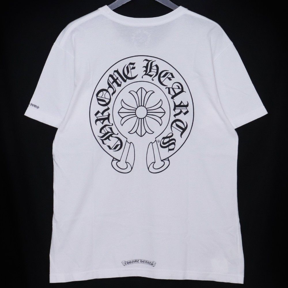 CHROME HEARTS ホースシューロゴプリントポケットTシャツ Lサイズ