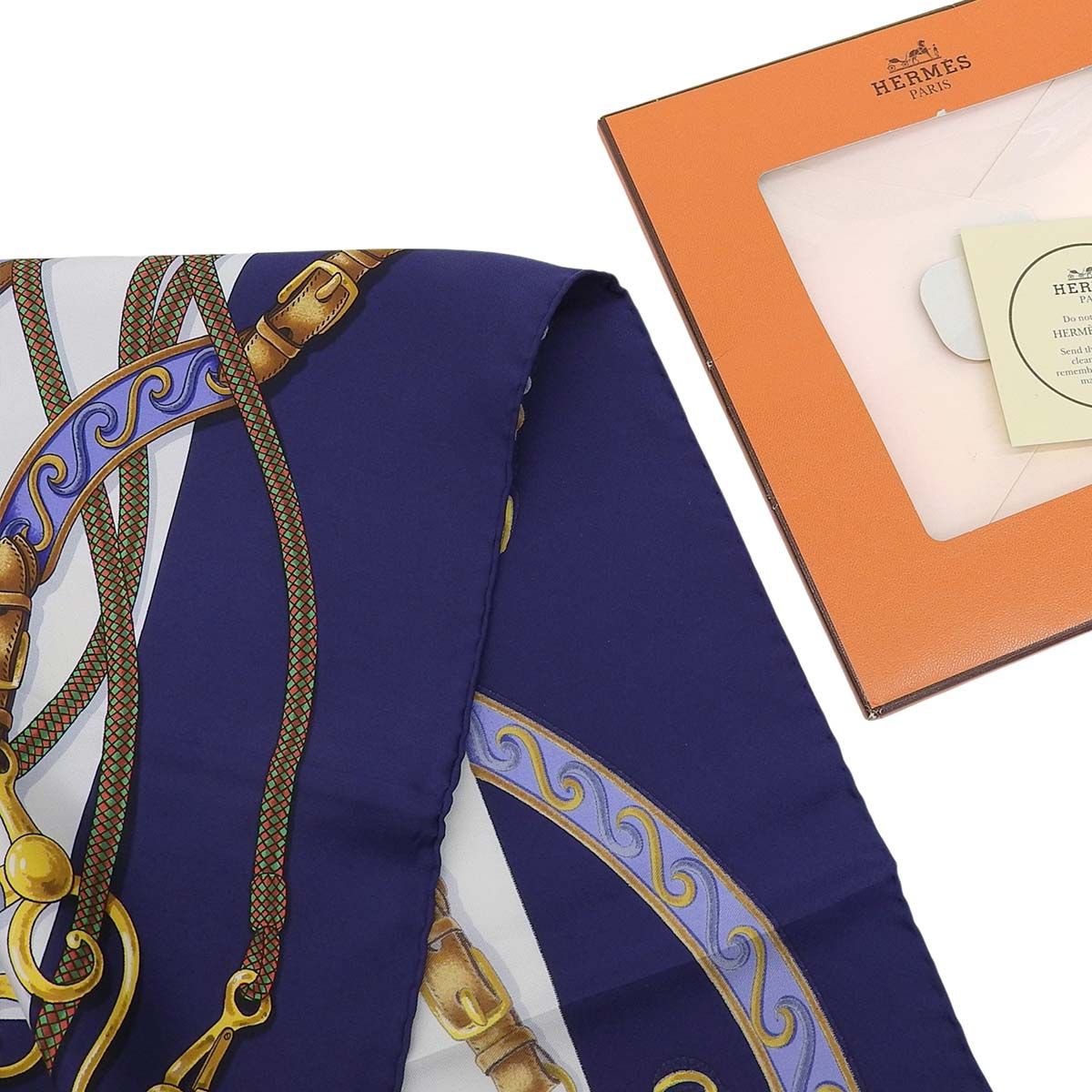 エルメス HERMES カレ90 Festival 祭典 装飾 スカーフ シルク ネイビー