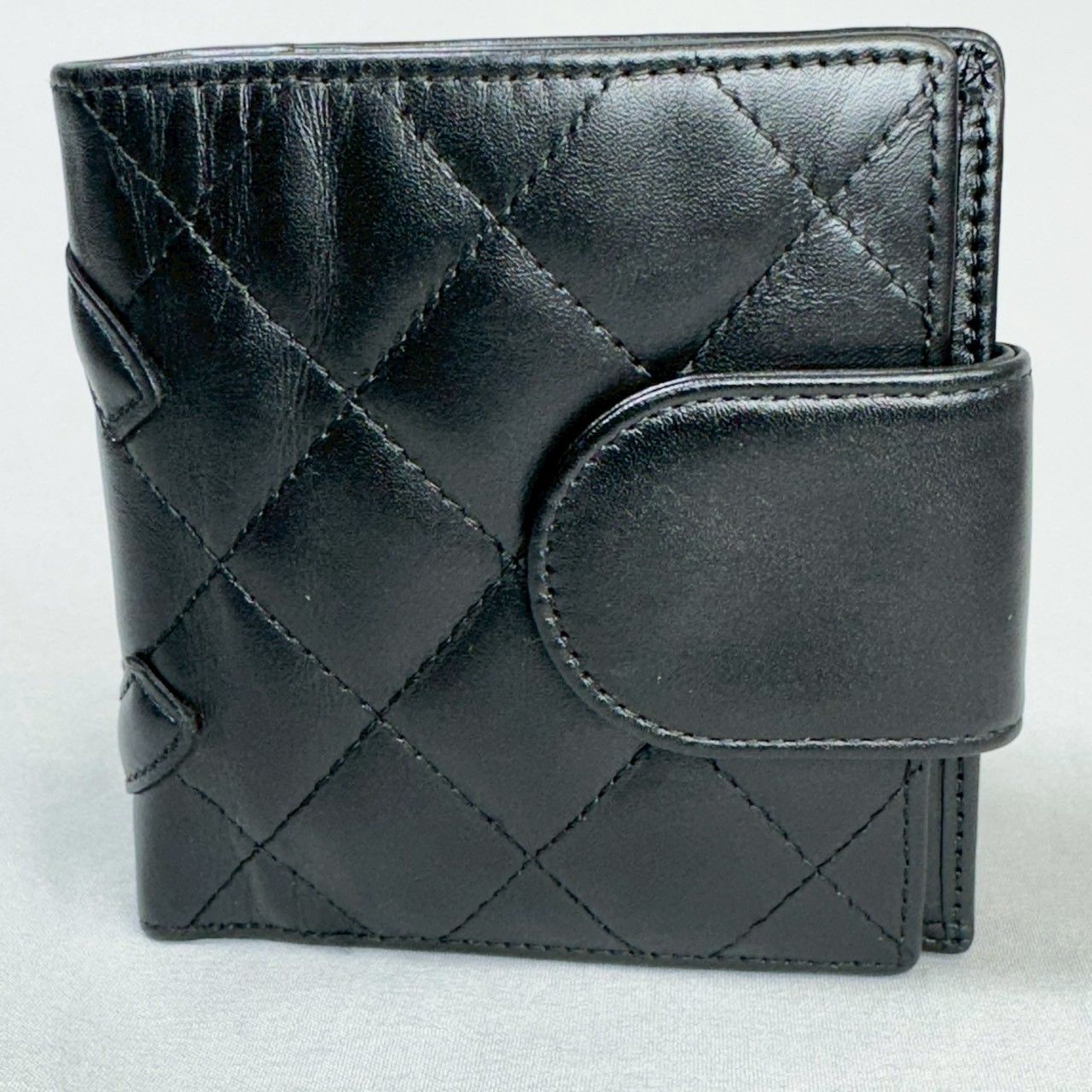✨美品✨CHANEL　シャネル　カンボンライン　二つ折り　がま口　コンパクト財布 美品】CHANEL シャネル カンボンライン コンパクト がま口 二つ折り