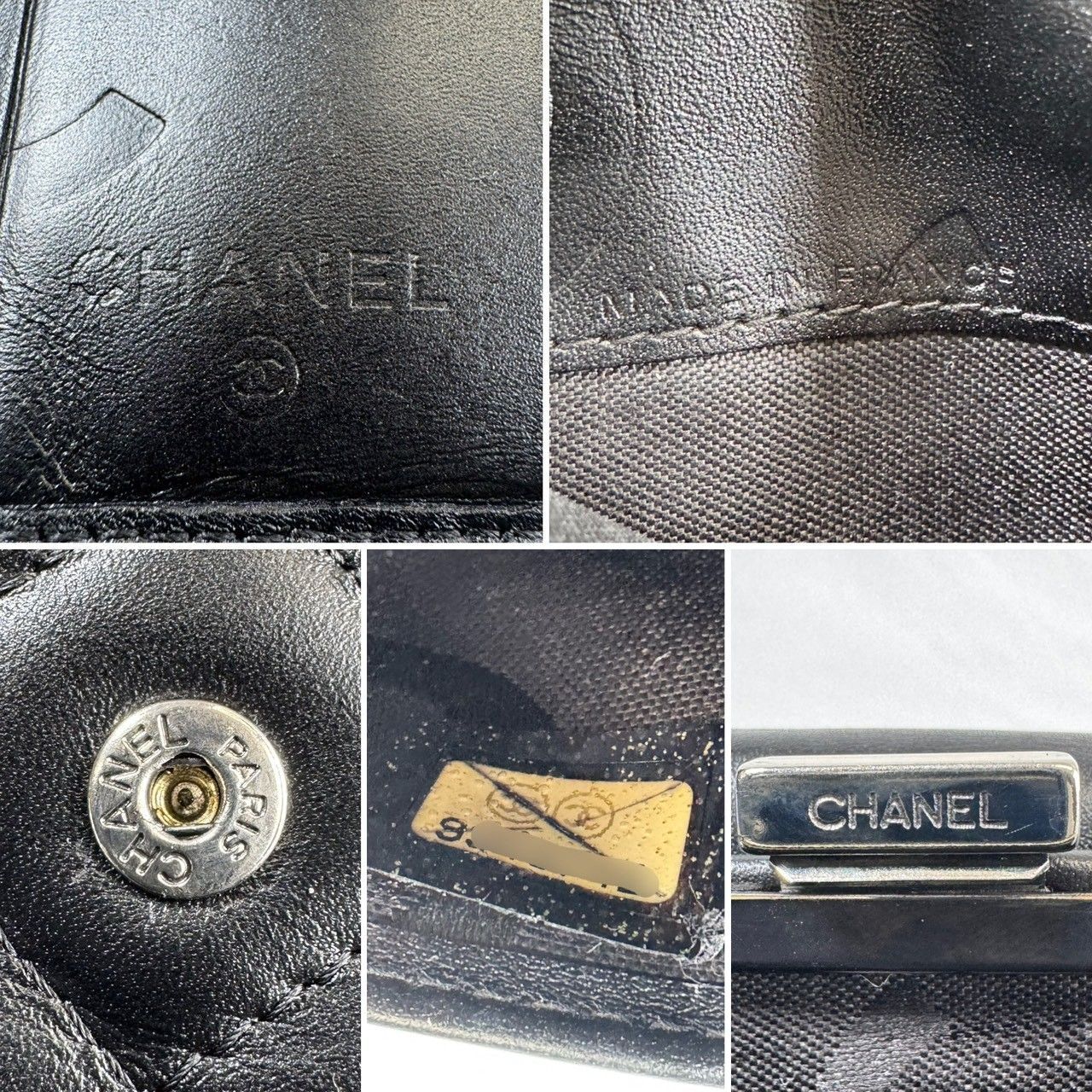 美品】CHANEL シャネル カンボンライン コンパクト がま口 二つ折り