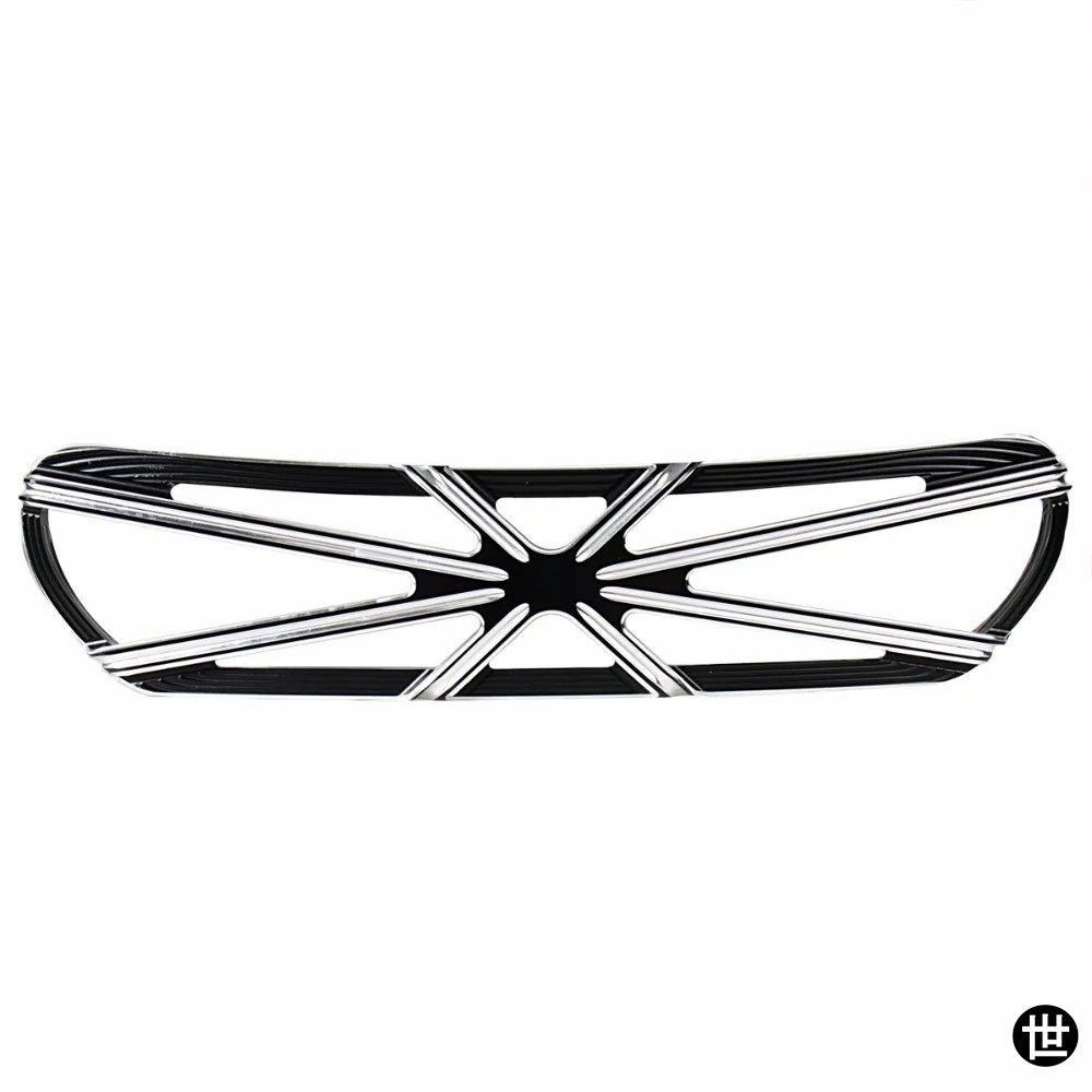 ハーレー FLH/T FLHX 2014 - 18 19 20 21 22 モデル用 ブラック ビッググリル フェアリング スクープ インテークトリム アクセント