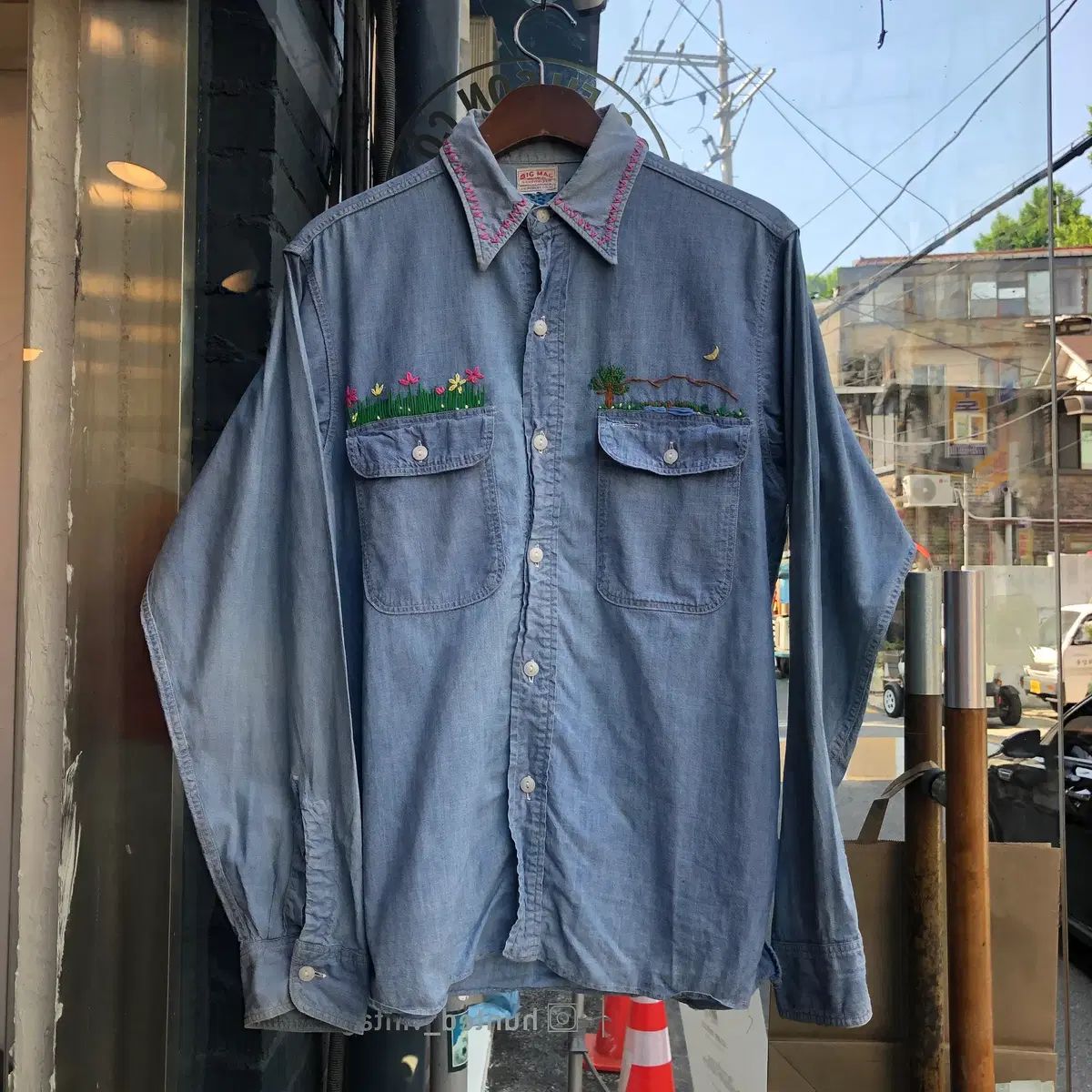 50s Bigmac シャンブレーシャツ - L