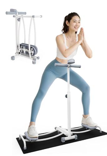 Leg Slide レッグスライド 内転筋 骨盤底筋 大臀筋強化 静音 折りたたみ 宅トレ 省スペース ハンドル付き バランストレーニング 太もも＆ヒップアップ 健康器具Y