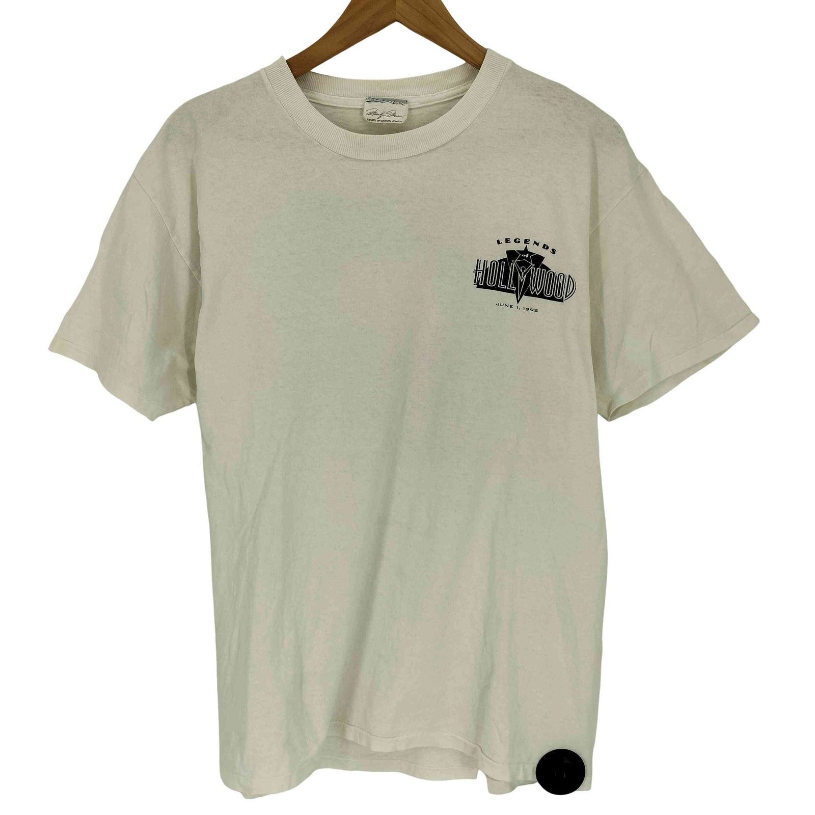 ユーズドフルギ USED古着 90S シングルステッチ LEGENDS OF HOLLYWOOD 女優 プリント クルーネック Tシャツ メンズ 表記無
