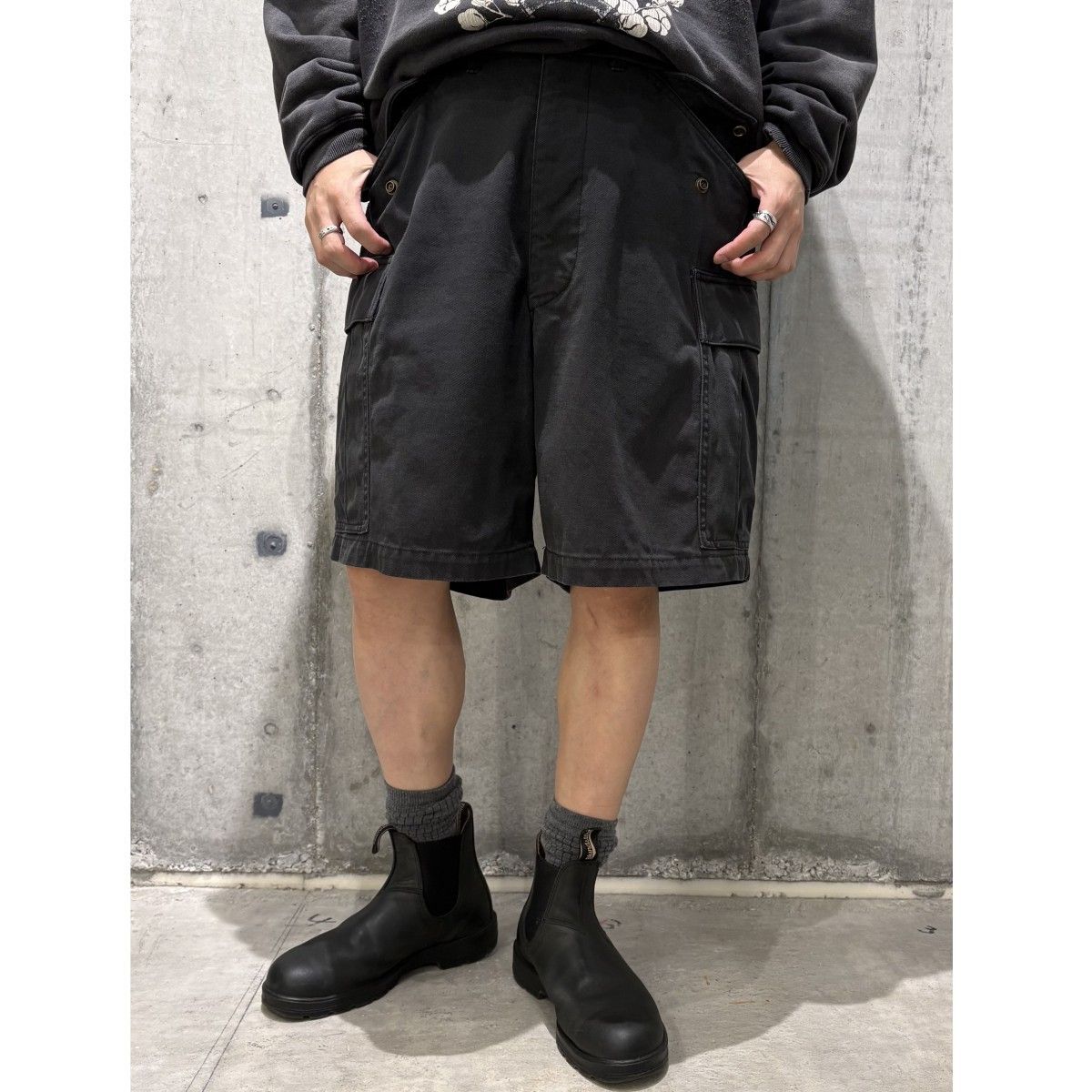 A.PRESSE 23SS M-51 Shorts Vintageヴィンテージ加工ミリタリーショーツハーフパンツ 8069000138337