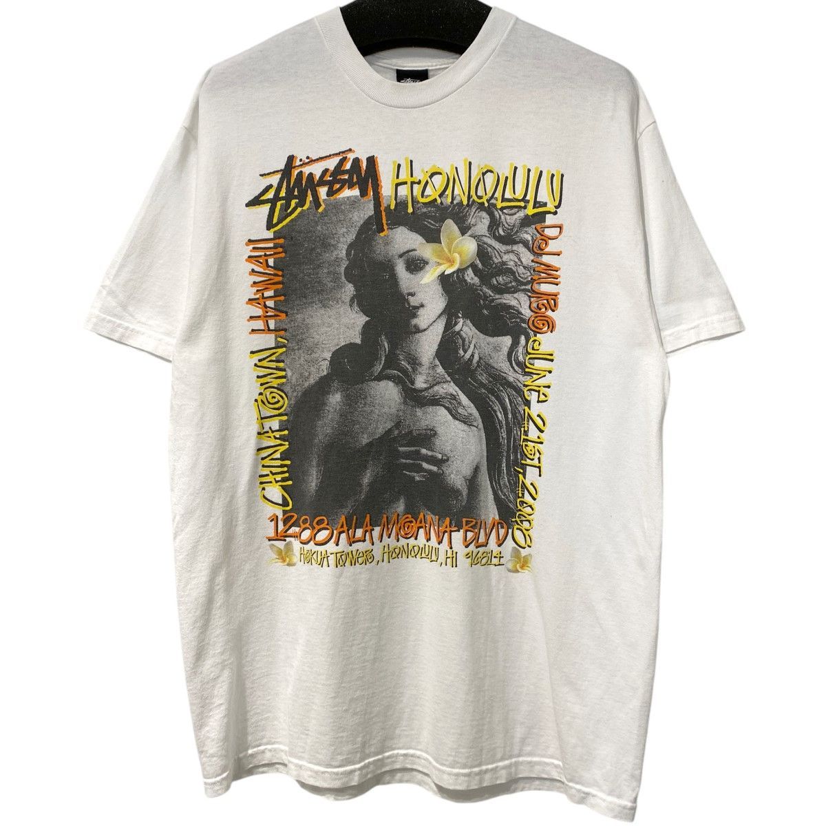 STUSSY×DJ MURO 00’s Honolulu Venus S／S Teeホノルルチャプト ヴィーナスフォトプリントTシャツ 8069000121629