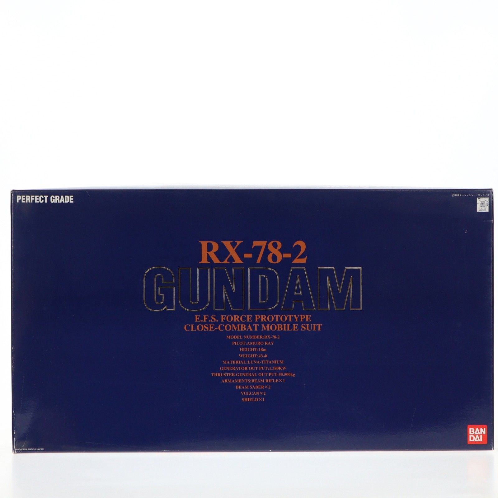 PG 1/60 RX-78-2 ガンダム 機動戦士ガンダム プラモデル(0060625) バンダイ
