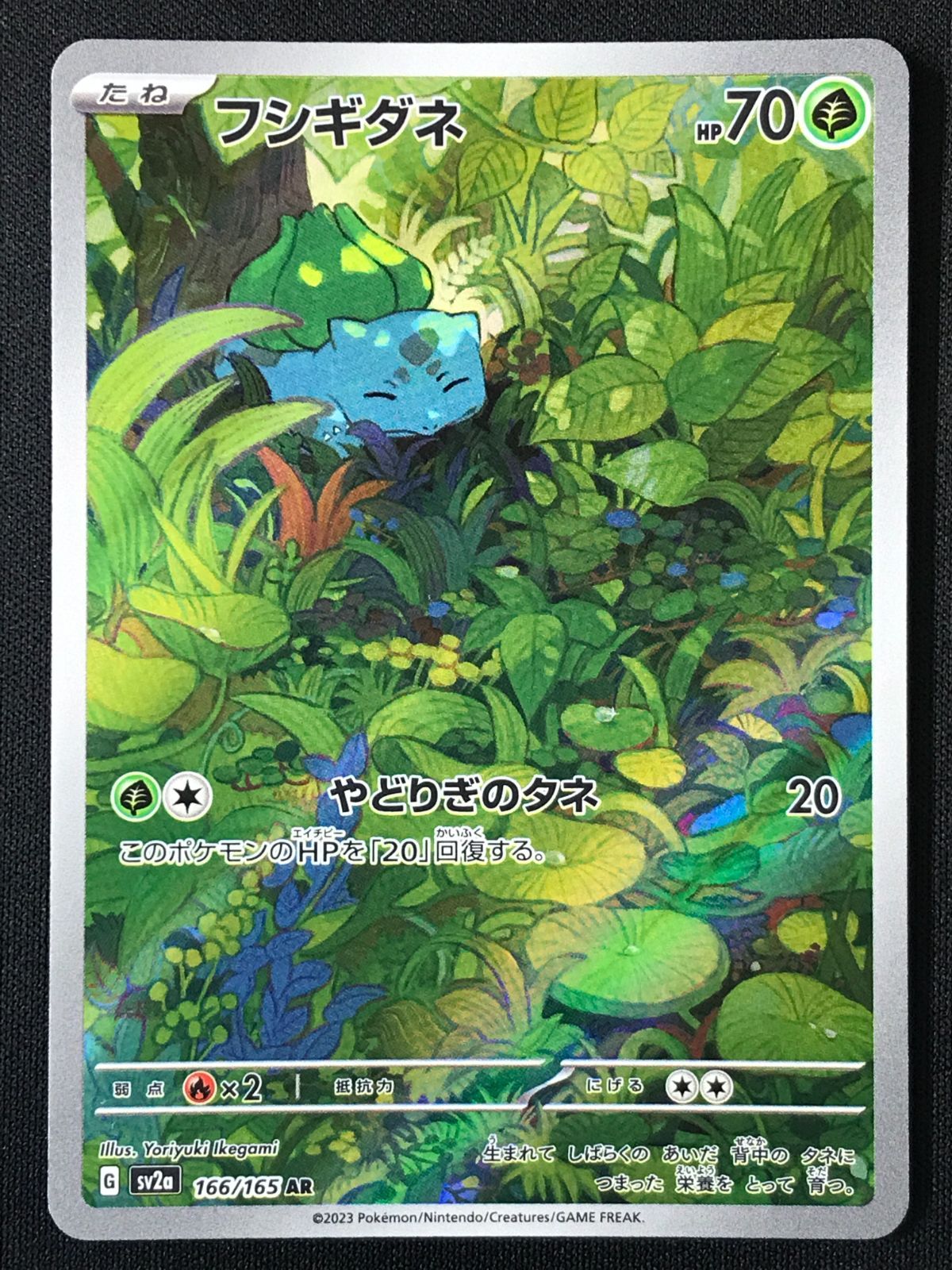 ポケカ 　ポケモンカード 　166枚 ポケモンカードゲーム ポケカ フシギダネ AR SV2a-166 SV2a 強化拡張