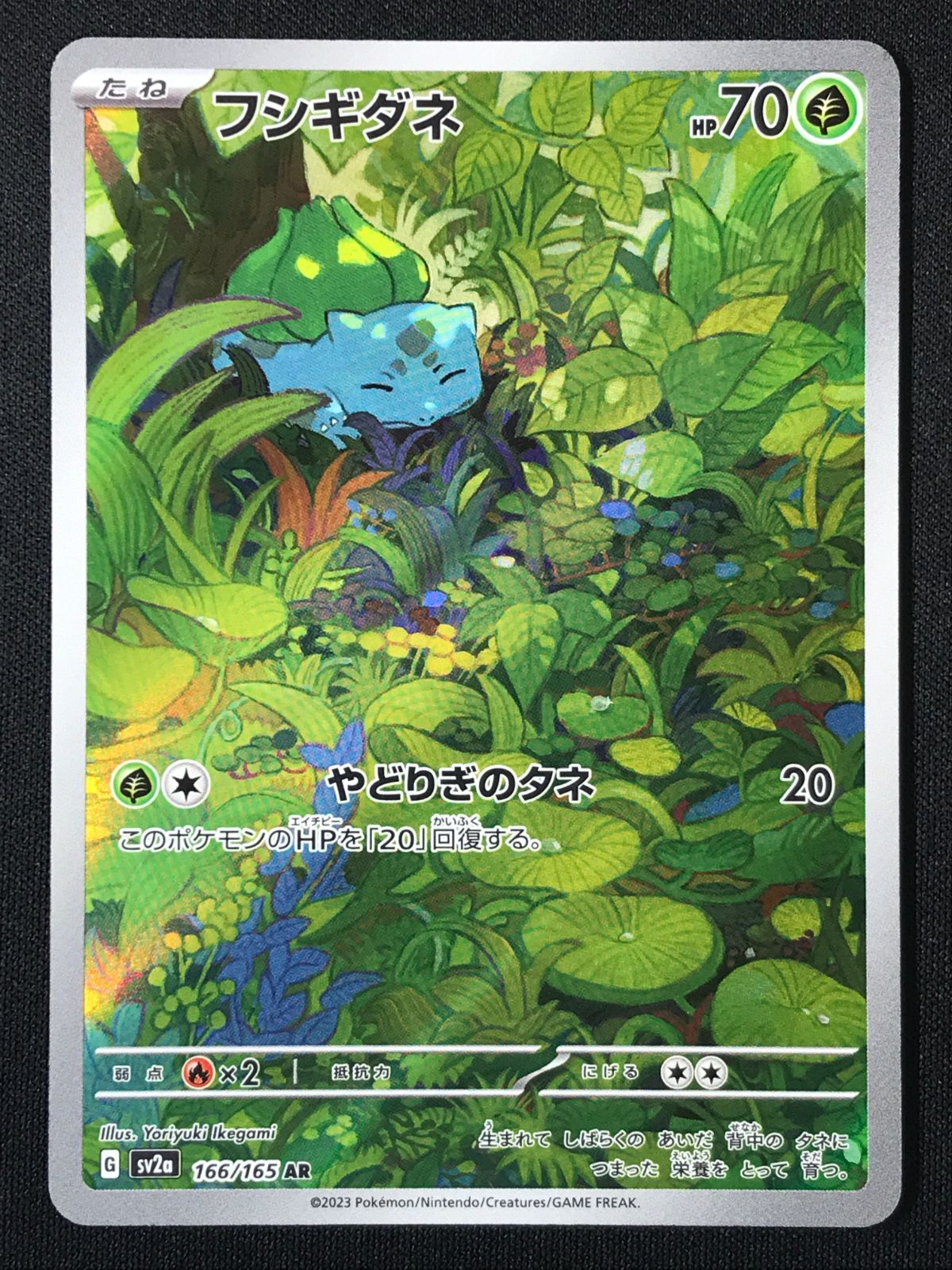 ポケモンカードゲーム ポケカ フシギダネ AR SV2a-166 SV2a 強化拡張