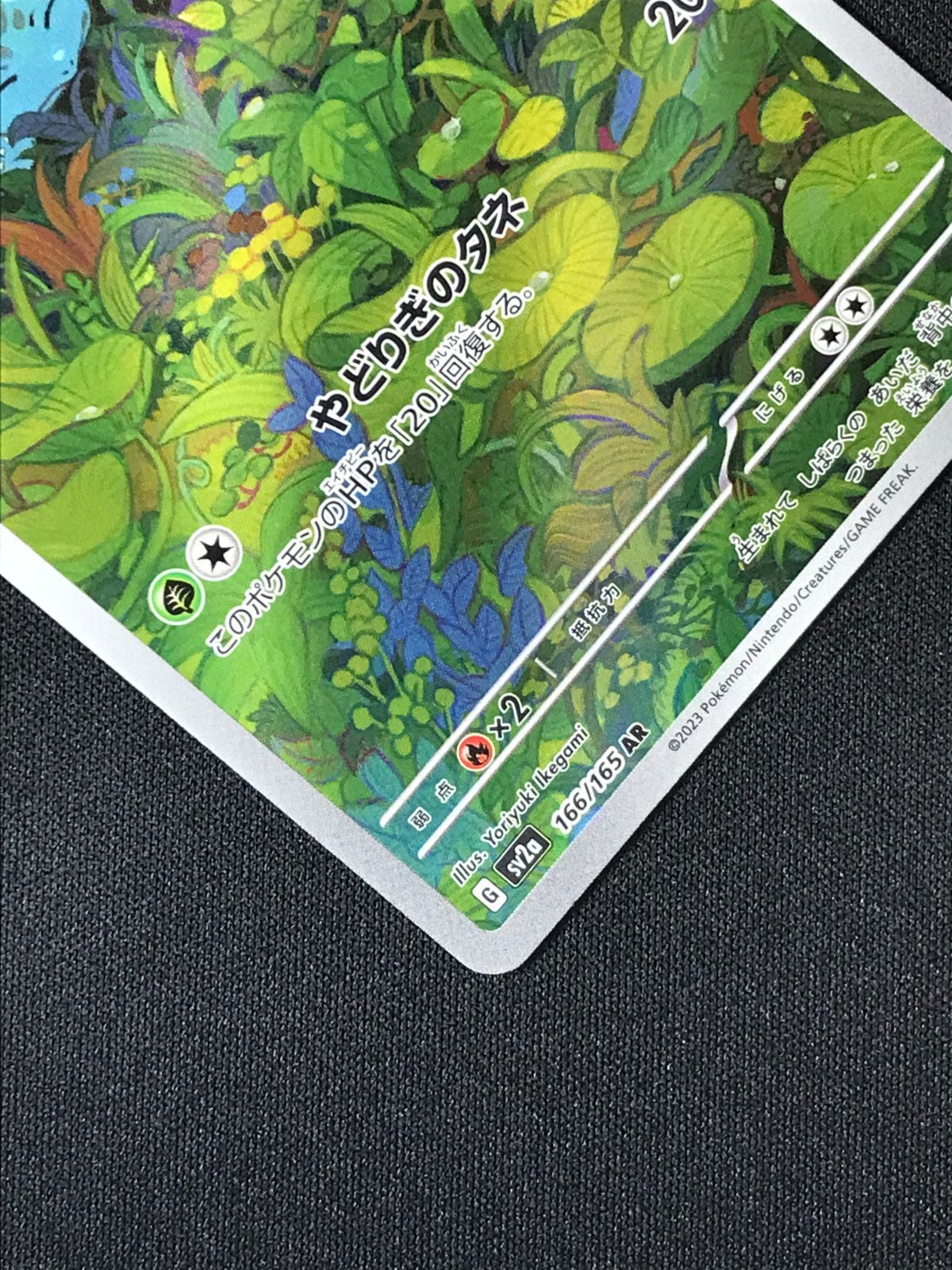 ポケモンカードゲーム ポケカ フシギダネ AR SV2a-166 SV2a 強化拡張