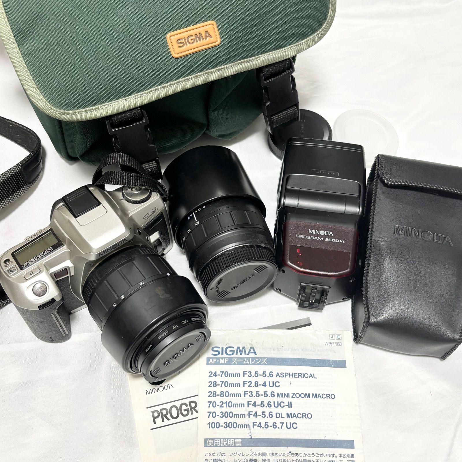 カメラ SIGMA f2.8付きミノルタスイートデジタル一眼レフカメラ minolta