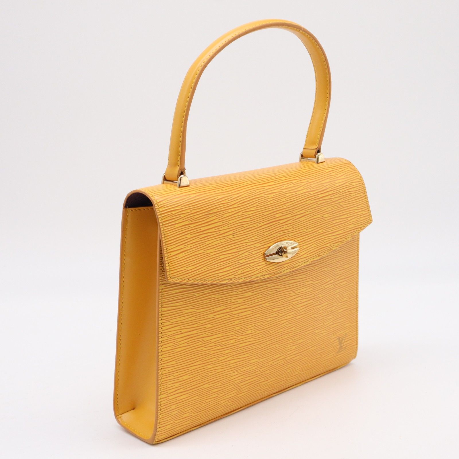 ★3日以内返品可★ LOUIS VUITTON ルイ・ヴィトン エピ マルゼルブ タッシリイエロー M52379 ハンドバッグ イエロー コーティングキャンバス レザー レディース