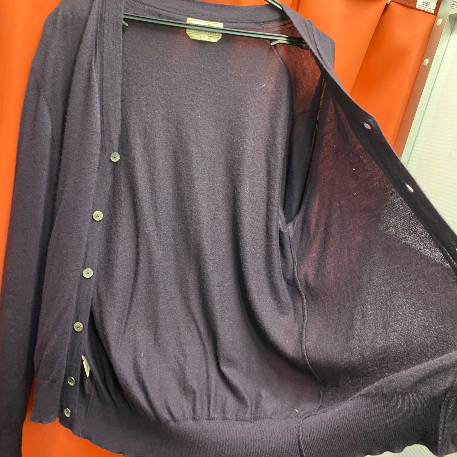 HERMES エルメス セーター ニット カーディガン パープル 系