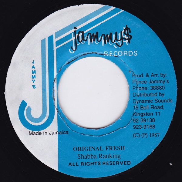 7” Shabba Ranks Original Fresh NONE Jammys Records /00080 - メルカリ