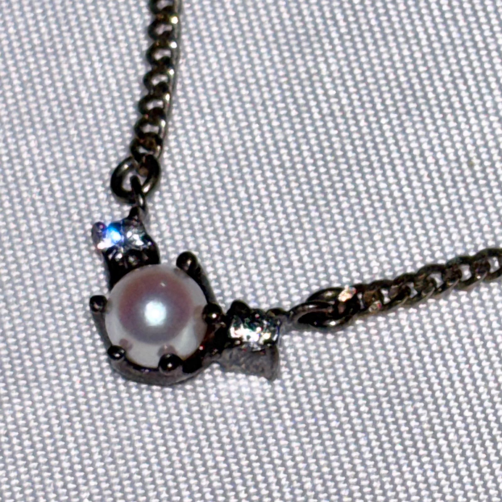 【送料無料】4℃/ヨンドシー/ネックレス/パール/ストーン/シルバー/ペンダント/アクセサリー/中古品 【送料無料】4℃/ヨンドシー/ネックレス/パール/ストーン/シルバー/ペンダント/アクセサリー/中古品