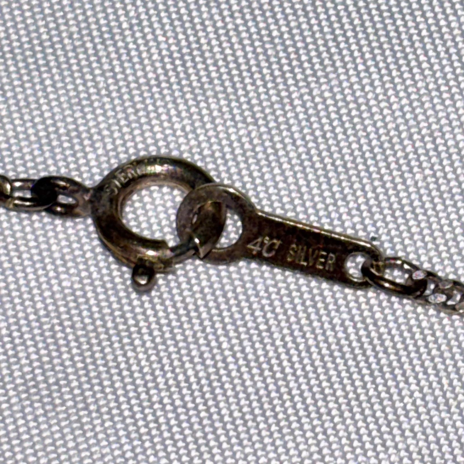 【送料無料】4℃/ヨンドシー/ネックレス/パール/ストーン/シルバー/ペンダント/アクセサリー/中古品 【送料無料】4℃/ヨンドシー/ネックレス/パール/ストーン/シルバー/ペンダント/アクセサリー/中古品