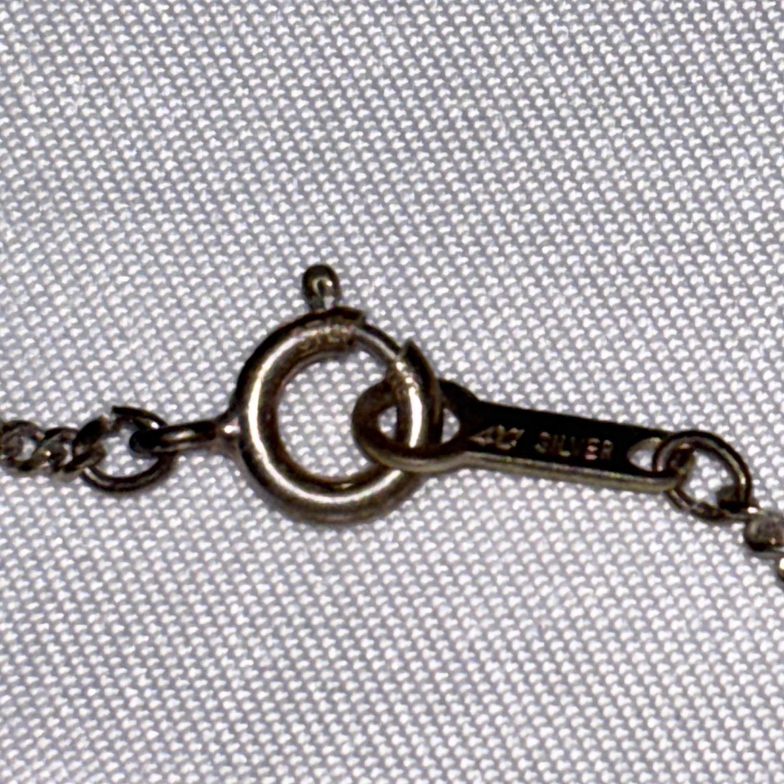 【送料無料】4℃/ヨンドシー/ネックレス/パール/ストーン/シルバー/ペンダント/アクセサリー/中古品 【送料無料】4℃/ヨンドシー/ネックレス/パール/ストーン/シルバー/ペンダント/アクセサリー/中古品