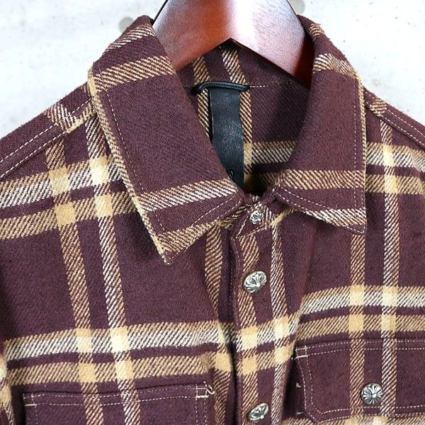 CHROME HEARTS 銀座店 クロムハーツ ワークドッグ フランネル チェック 
