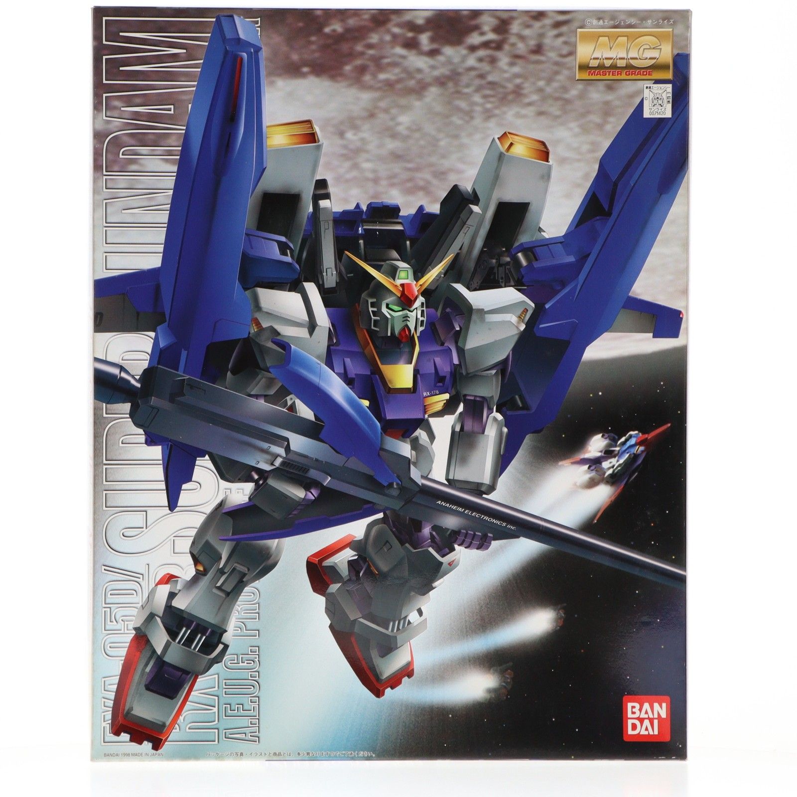 (未使用･未開封品)　MG 1/100 反地球連邦組織(エゥーゴ)試作型モビルスーツ支援戦闘装備型 FXA-05D/RX‐178 スーパーガンダム (機動戦士Zガンダム) lok26k6 MG 1/100 FXA-05D + RX-178 スーパーガンダム 反地球連邦政府組織