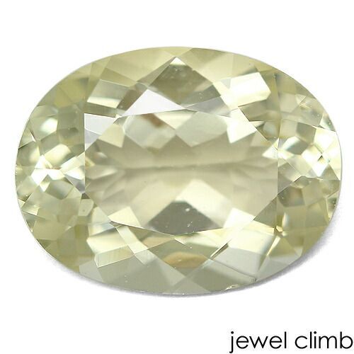 【鑑別書付】彩りを添えるクリアな一石！ヘリオドール 宝石 ルース ３．７４ＣＴ
